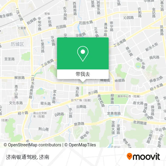 济南银通驾校地图