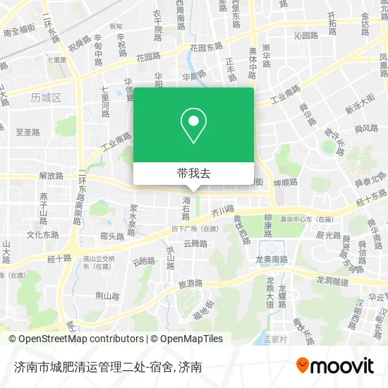 济南市城肥清运管理二处-宿舍地图