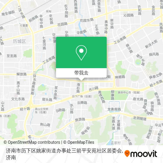 济南市历下区姚家街道办事处三箭平安苑社区居委会地图