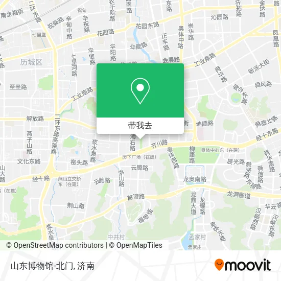 山东博物馆-北门地图