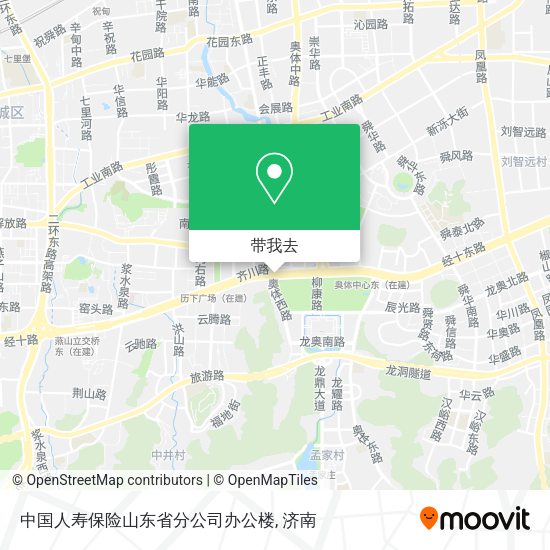 中国人寿保险山东省分公司办公楼地图