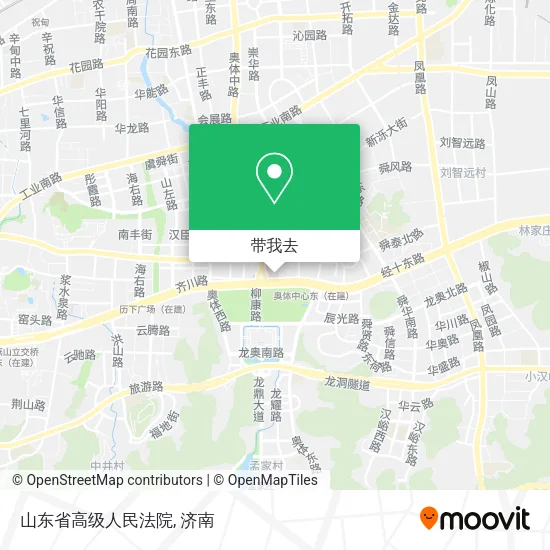 山东省高级人民法院地图