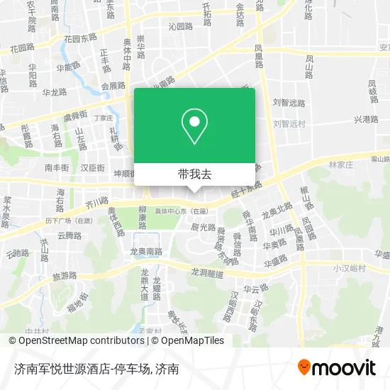 济南军悦世源酒店-停车场地图