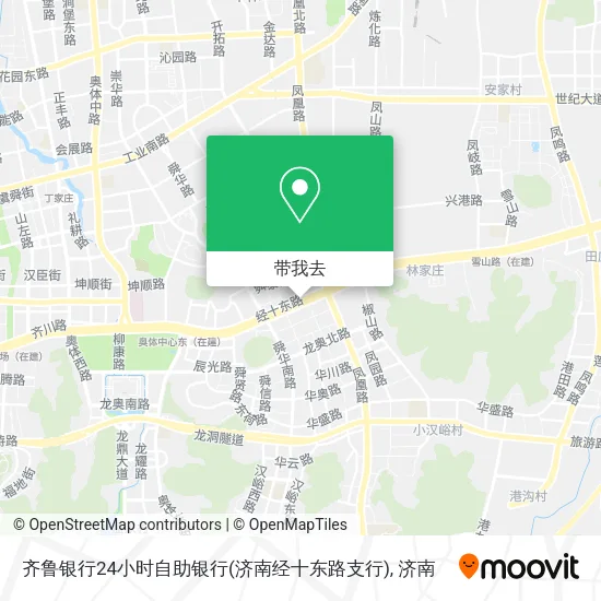 齐鲁银行24小时自助银行(济南经十东路支行)地图