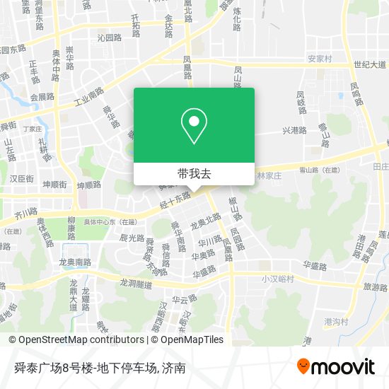 舜泰广场8号楼-地下停车场地图