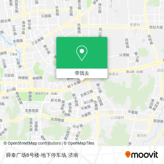 舜泰广场8号楼-地下停车场地图