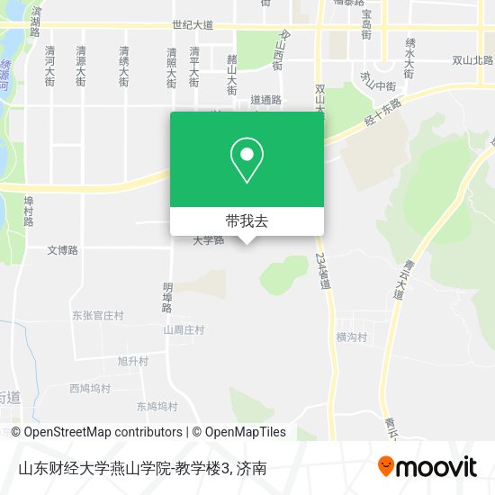 山东财经大学燕山学院-教学楼3地图