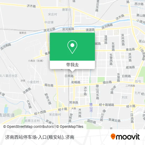 济南西站停车场-入口(顺安站)地图