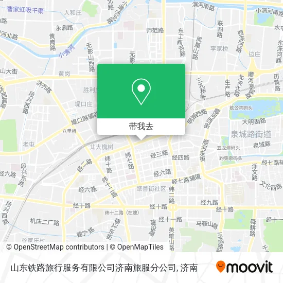 山东铁路旅行服务有限公司济南旅服分公司地图