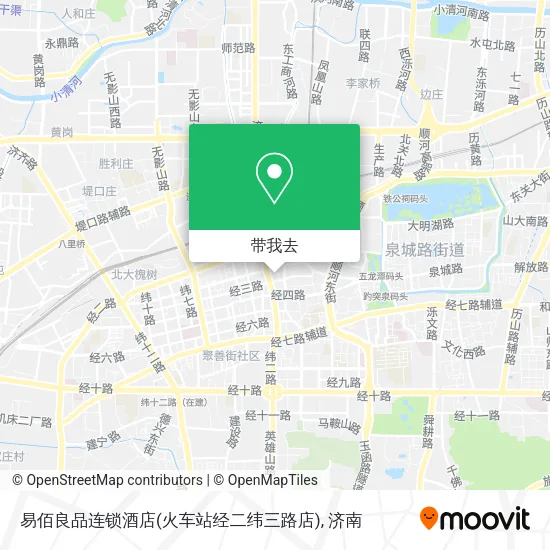 易佰良品连锁酒店(火车站经二纬三路店)地图