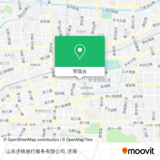 山东济铁旅行服务有限公司地图
