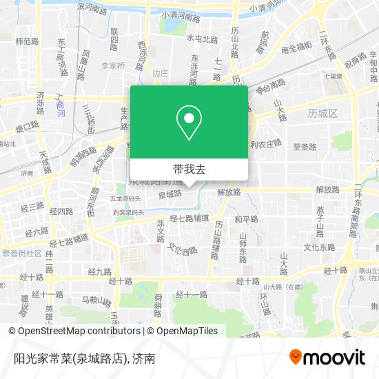 阳光家常菜(泉城路店)地图