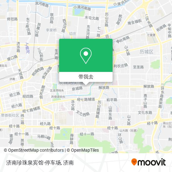 济南珍珠泉宾馆-停车场地图