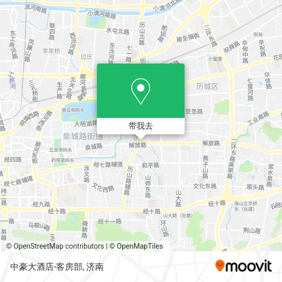 中豪大酒店-客房部地图