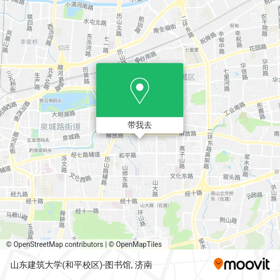 山东建筑大学(和平校区)-图书馆地图