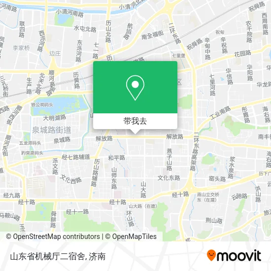 山东省机械厅二宿舍地图