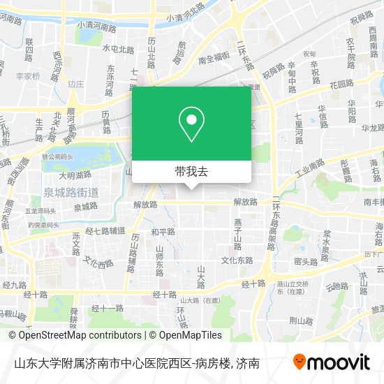 山东大学附属济南市中心医院西区-病房楼地图