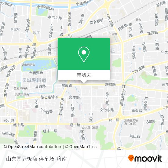 山东国际饭店-停车场地图