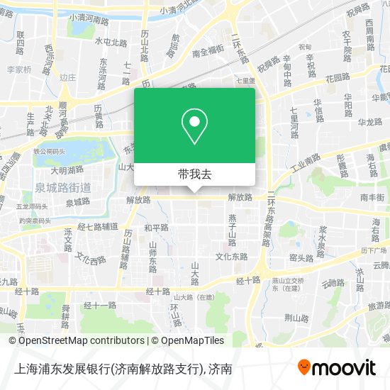 上海浦东发展银行(济南解放路支行)地图