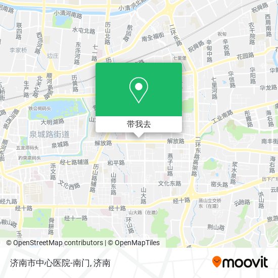 济南市中心医院-南门地图