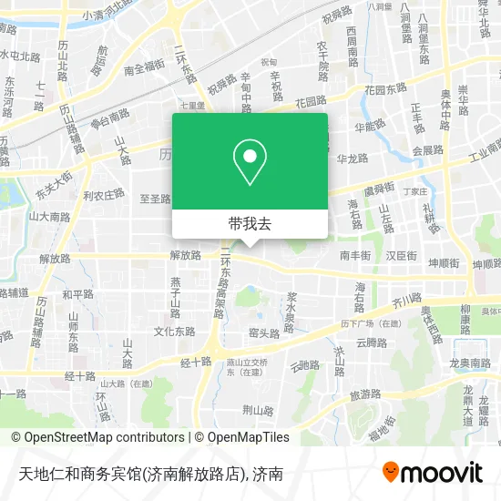 天地仁和商务宾馆(济南解放路店)地图