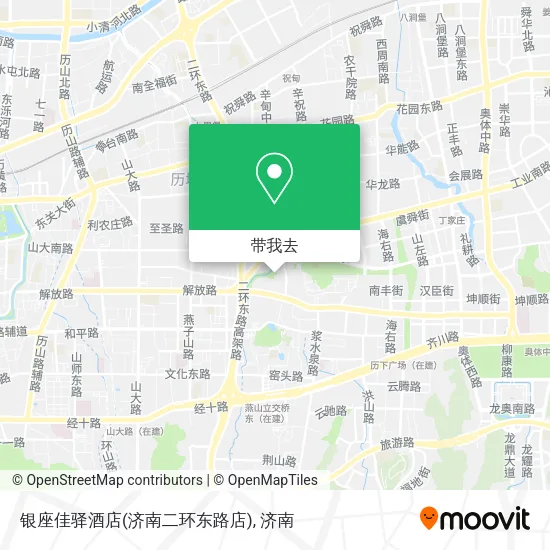 银座佳驿酒店(济南二环东路店)地图