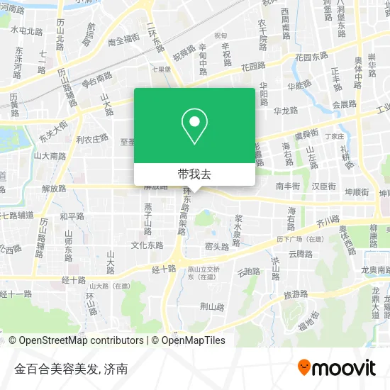 金百合美容美发地图