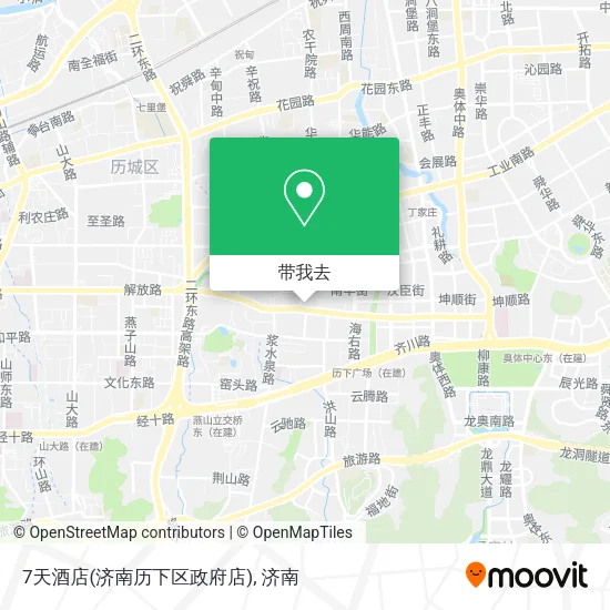 7天酒店(济南历下区政府店)地图