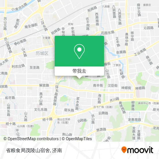 省粮食局茂陵山宿舍地图
