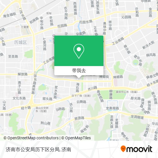 济南市公安局历下区分局地图
