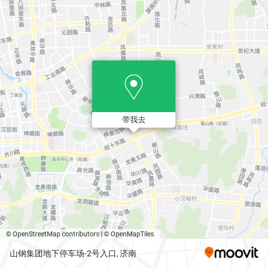 山钢集团地下停车场-2号入口地图