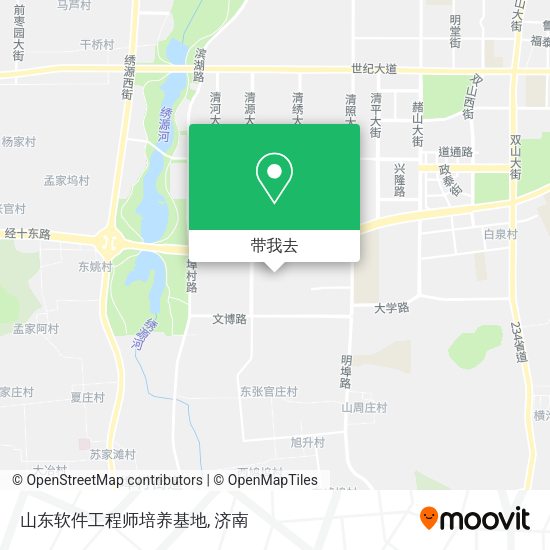 山东软件工程师培养基地地图
