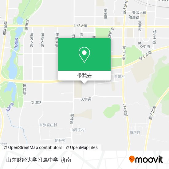 山东财经大学附属中学地图