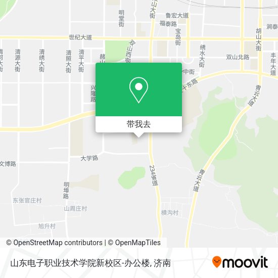 山东电子职业技术学院新校区-办公楼地图