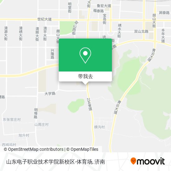 山东电子职业技术学院新校区-体育场地图