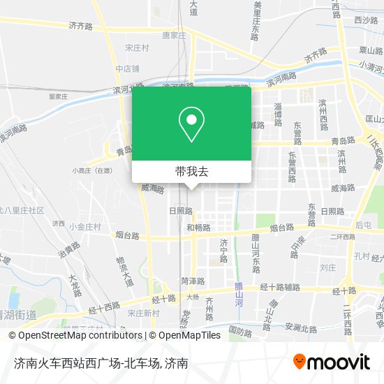 济南火车西站西广场-北车场地图