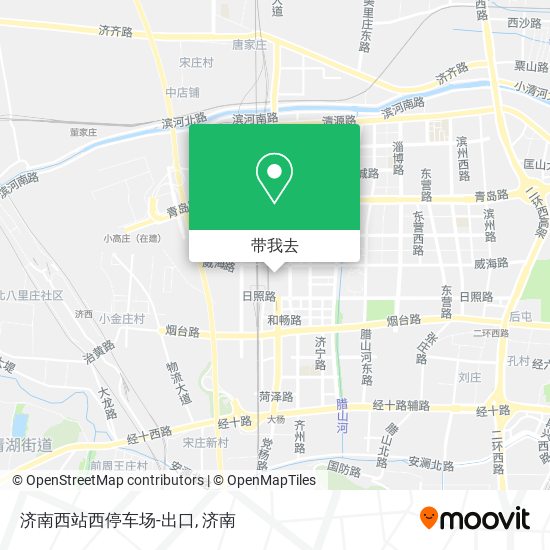 济南西站西停车场-出口地图