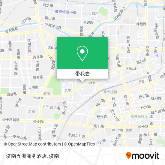 济南五洲商务酒店地图
