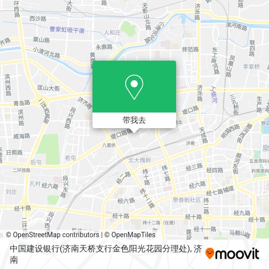 中国建设银行(济南天桥支行金色阳光花园分理处)地图