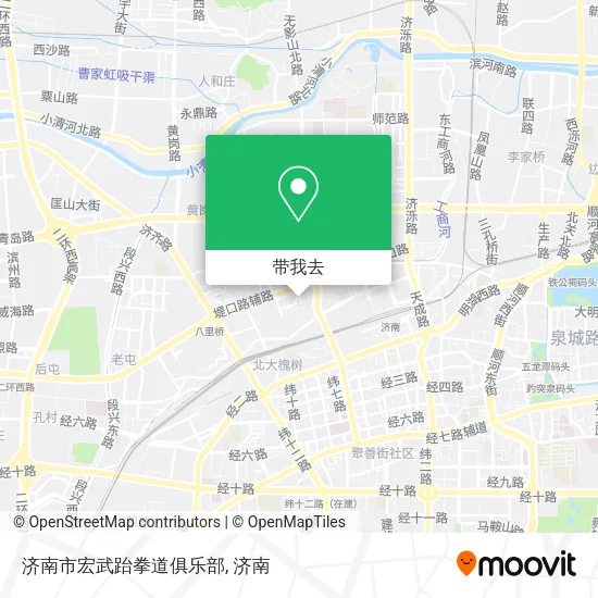 济南市宏武跆拳道俱乐部地图