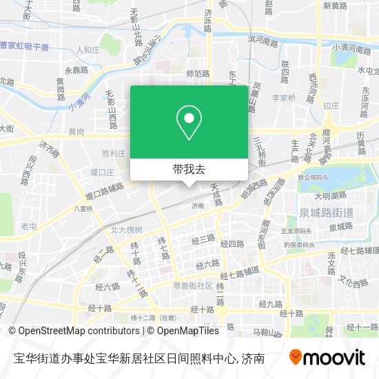 宝华街道办事处宝华新居社区日间照料中心地图