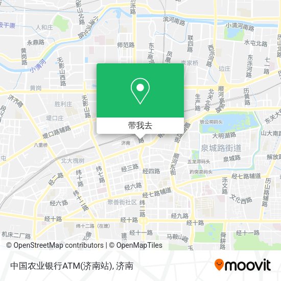 中国农业银行ATM(济南站)地图