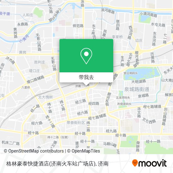 格林豪泰快捷酒店(济南火车站广场店)地图