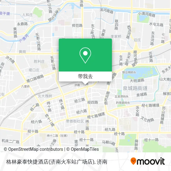 格林豪泰快捷酒店(济南火车站广场店)地图