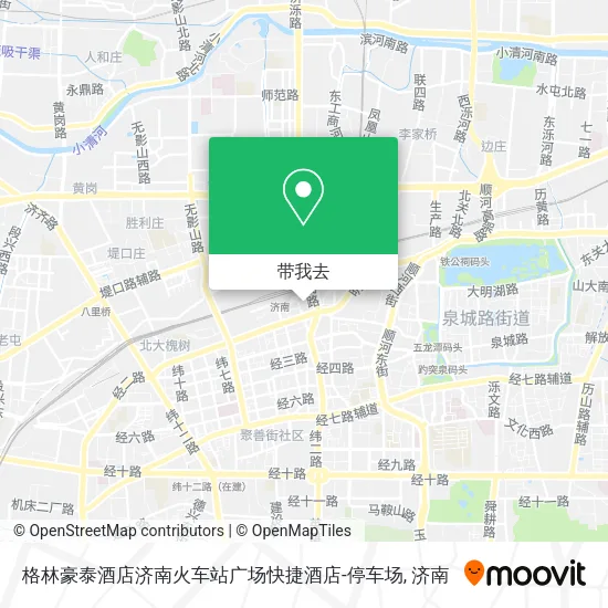 格林豪泰酒店济南火车站广场快捷酒店-停车场地图