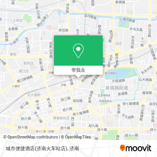 城市便捷酒店(济南火车站店)地图