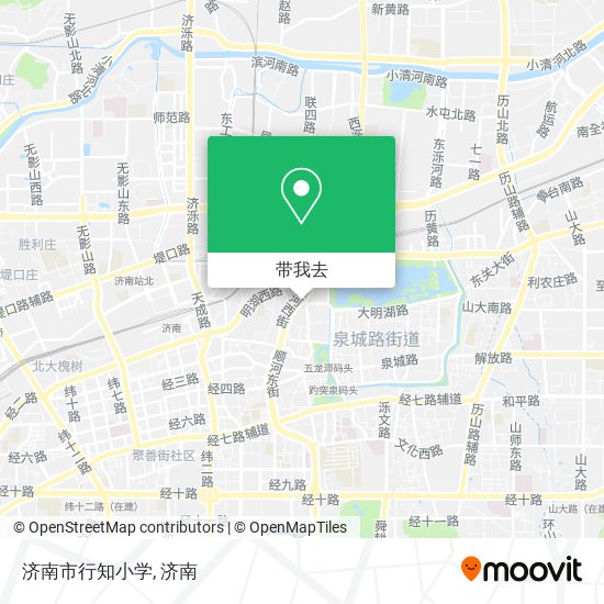 济南市行知小学地图