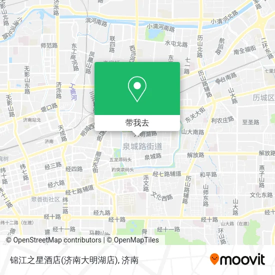 锦江之星酒店(济南大明湖店)地图