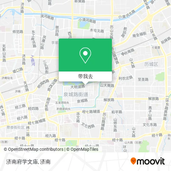 济南府学文庙地图