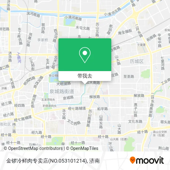 金锣冷鲜肉专卖店(NO.053101214)地图